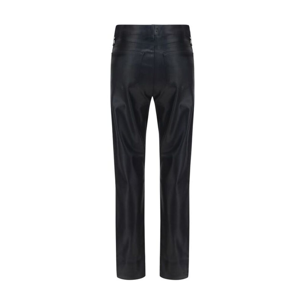 L'Agence Black Leather Women's Pants - Picture 2 of 3